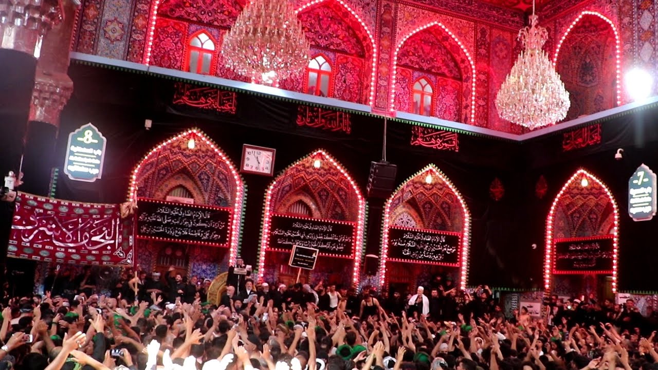 اربعينية الامام الحسين (ع) موكب النجف الاشرف والرادود هادي مريطي في كربلاء المقدسة 1439