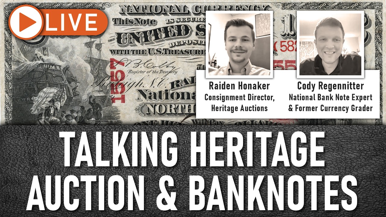 Talking National Banknotes & Heritage Auction and #banknotes #currency