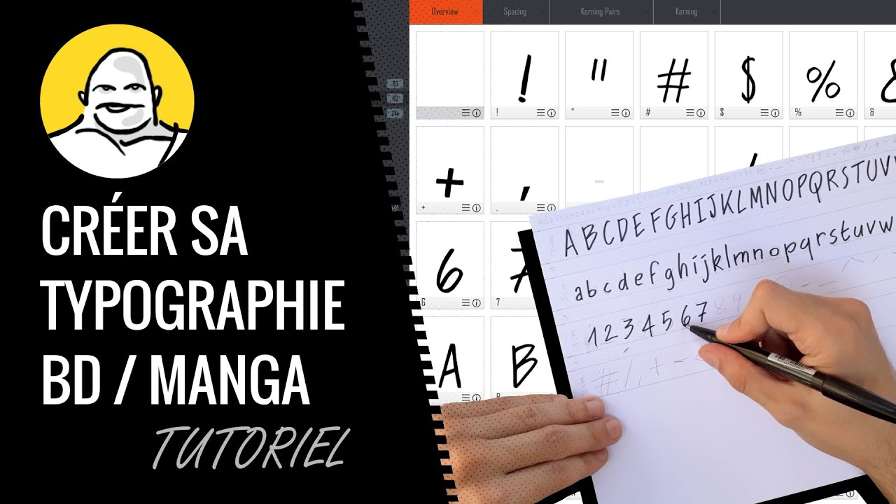 CRÉER sa TYPOGRAPHIE de BD / Manga [L'Antoine]