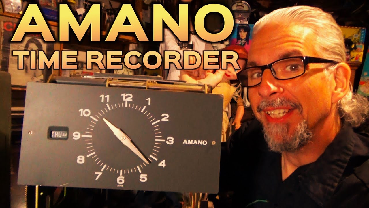 AMANO Time Recorder 1960's! #timeclock #industrial #vintageclock #clocks
