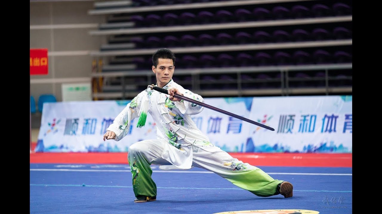 Men's Taijijian 男子太极剑 第1名 福建队 陈洲理 9.70分 fu jian chen zhou li