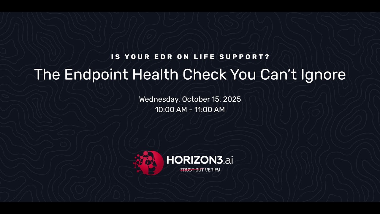Is Your EDR on Life Support? The Endpoint Health Check You Can&rsquo;t Ignore
