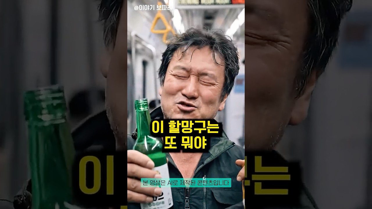 지하철에서 조폭 할머니 옷을 찢어버린 남자 최후#조폭할머니#지하철빌런#참교육
