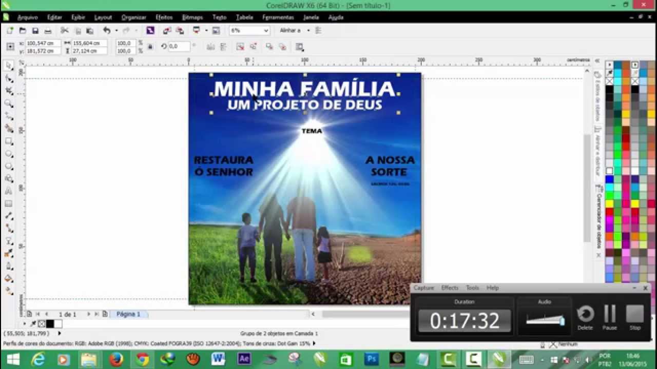 Como fazer arte para Banner no Coreldraw b