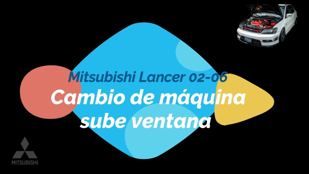 ¿Cómo cambiar la maquinaria sube ventana de un Mitsubishi Lancer OZ Rally?