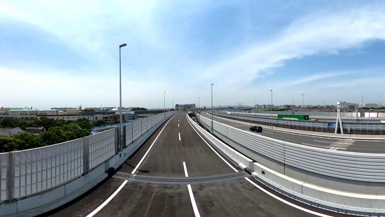国道357号東京湾岸道路　舞浜立体（海側：東京方面）通り初めバーチャル体験