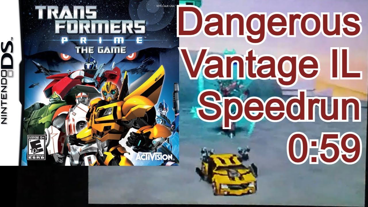 Dangerous Vantage IL Speedrun - 0:59 | Transformers: Prime - The Game (DS)