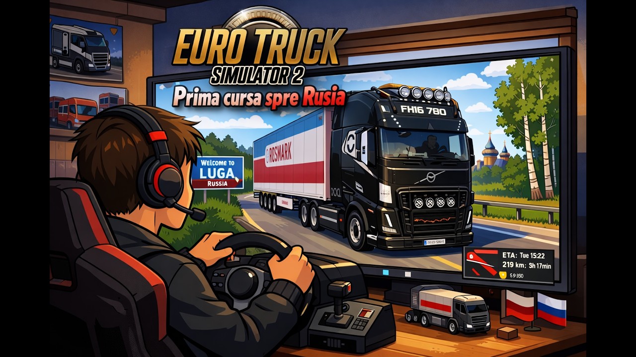 Prima cursa spre Rusia ( diferente mari!) Euro Truck Simulator 2