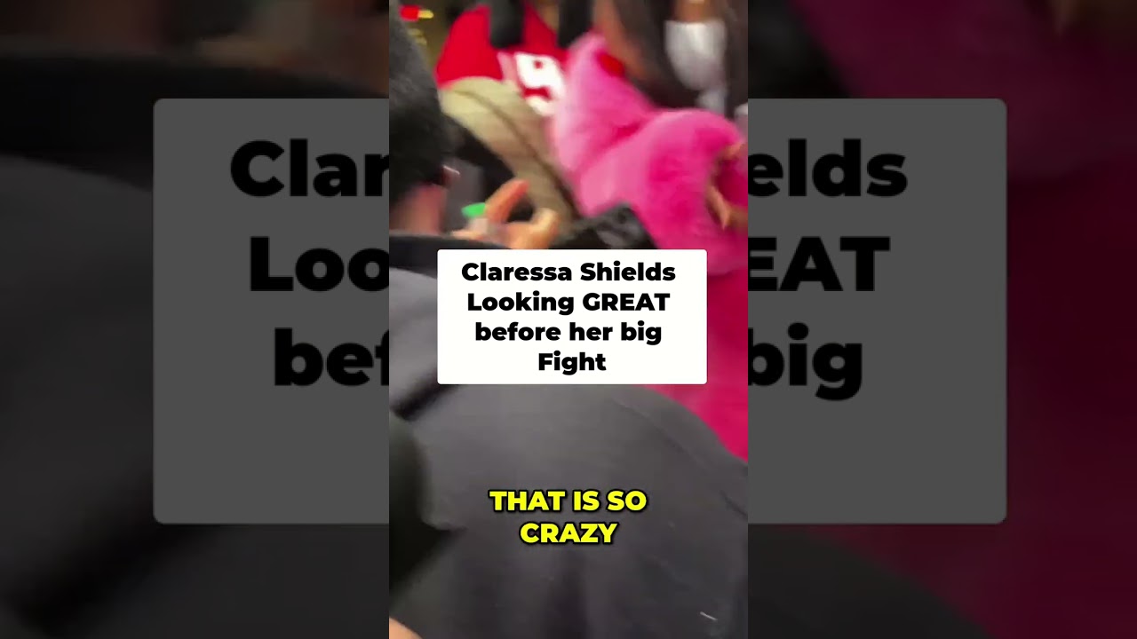 😱 Claressa Shields SURPRISED by Fans Before Franch&oacute;n Crews Fight! #shorts