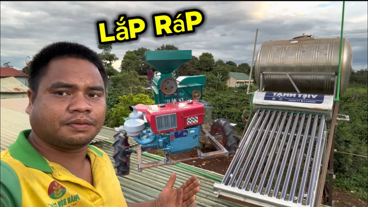 LẮP RÁP CỐI XAY CÀ PHÊ,NĂNG LƯỢNG MẶT TRỜI