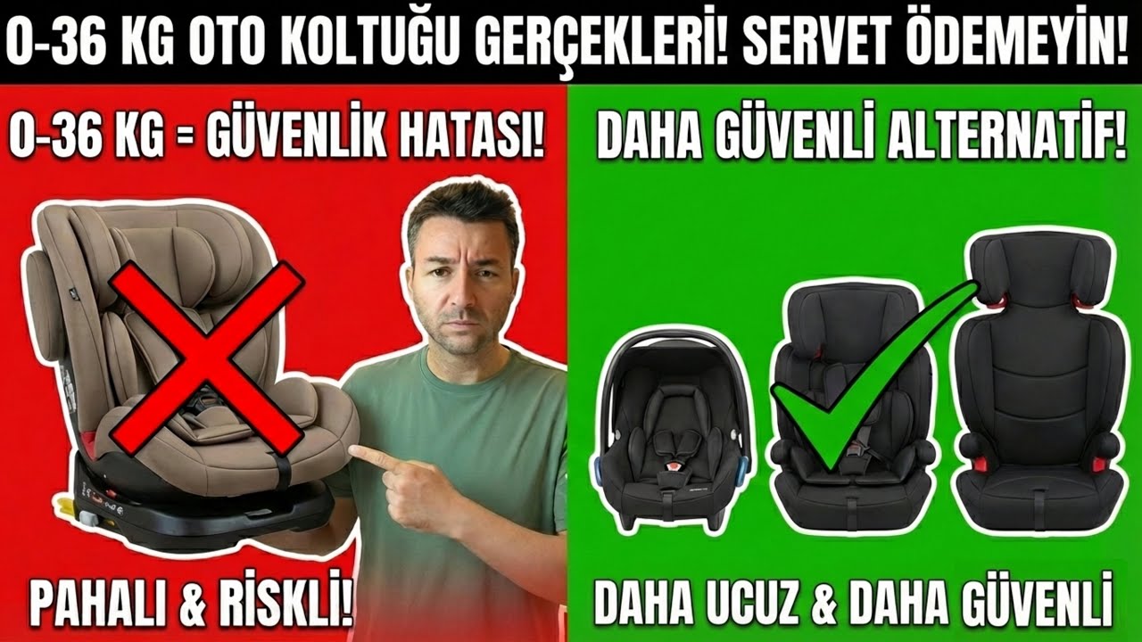 0-36 Kg Bebek Oto Koltuklarına Servet Ödemeyin! Daha Ucuza Daha Güvenli Alternatif!