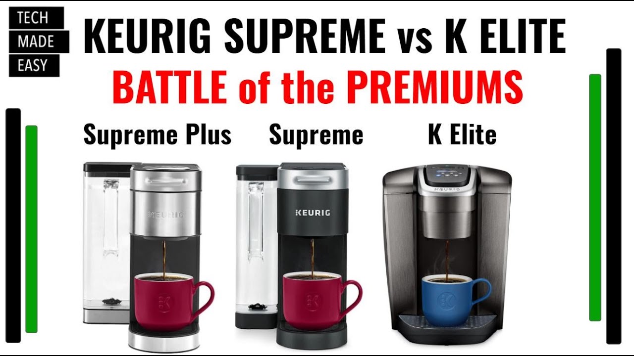 BATTLE of the Keurig Premium Coffee Makers K Supreme Plus, K Elite & K Supreme DETAILED Comparison