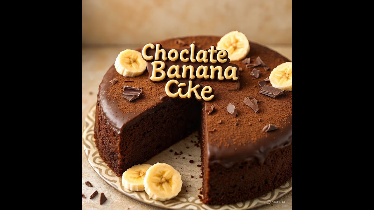 Choclate Banana Soft & Easy Tea Cake