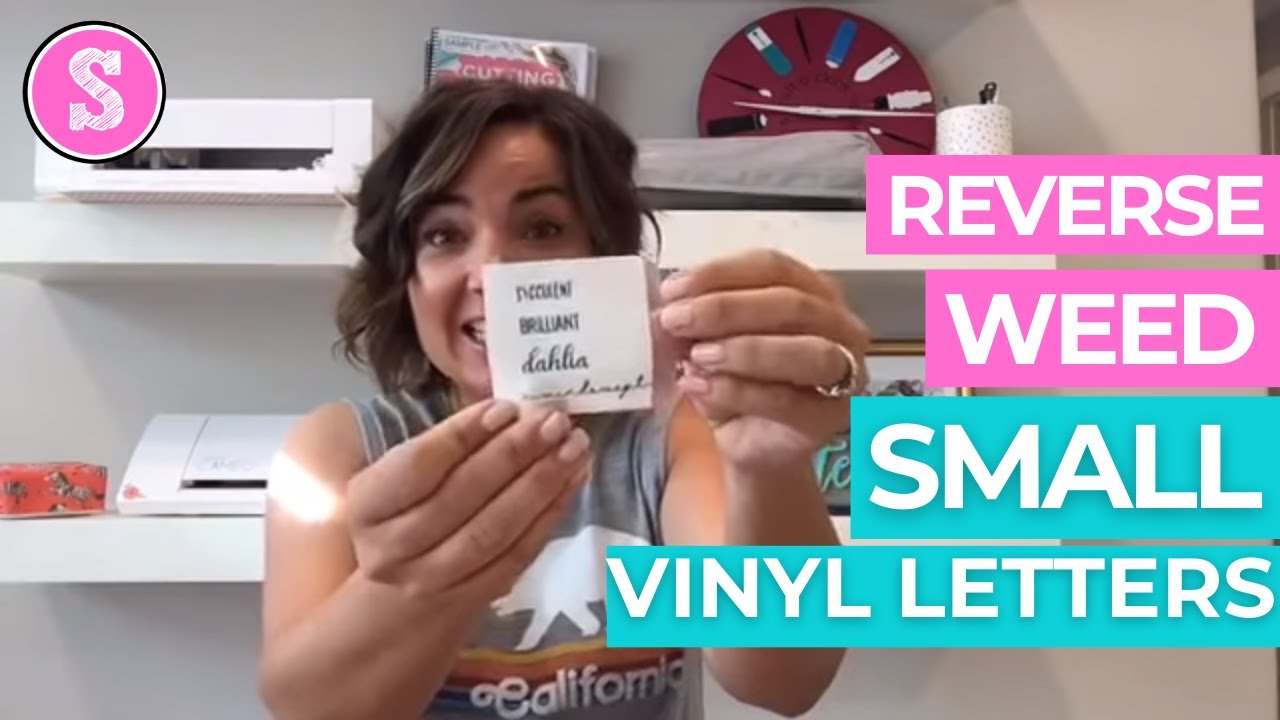 🔥 Cut and Weed Small Vinyl Letters with Silhouette CAMEO - TIPS!