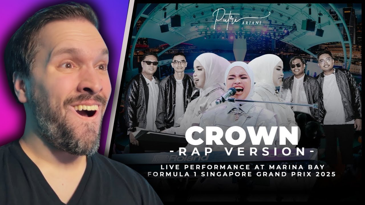 FIRST TIME Reacting To PUTRI ARIANI - CROWN (F1 SINGAPORE LIVE PERFORM)