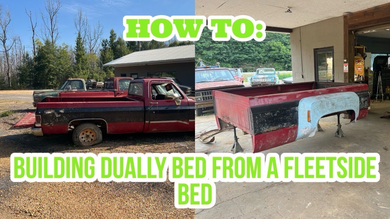 HOW TO: make a squarebody Dually bed out of a fleetside bed for a 1980 Chevy C30 Dually