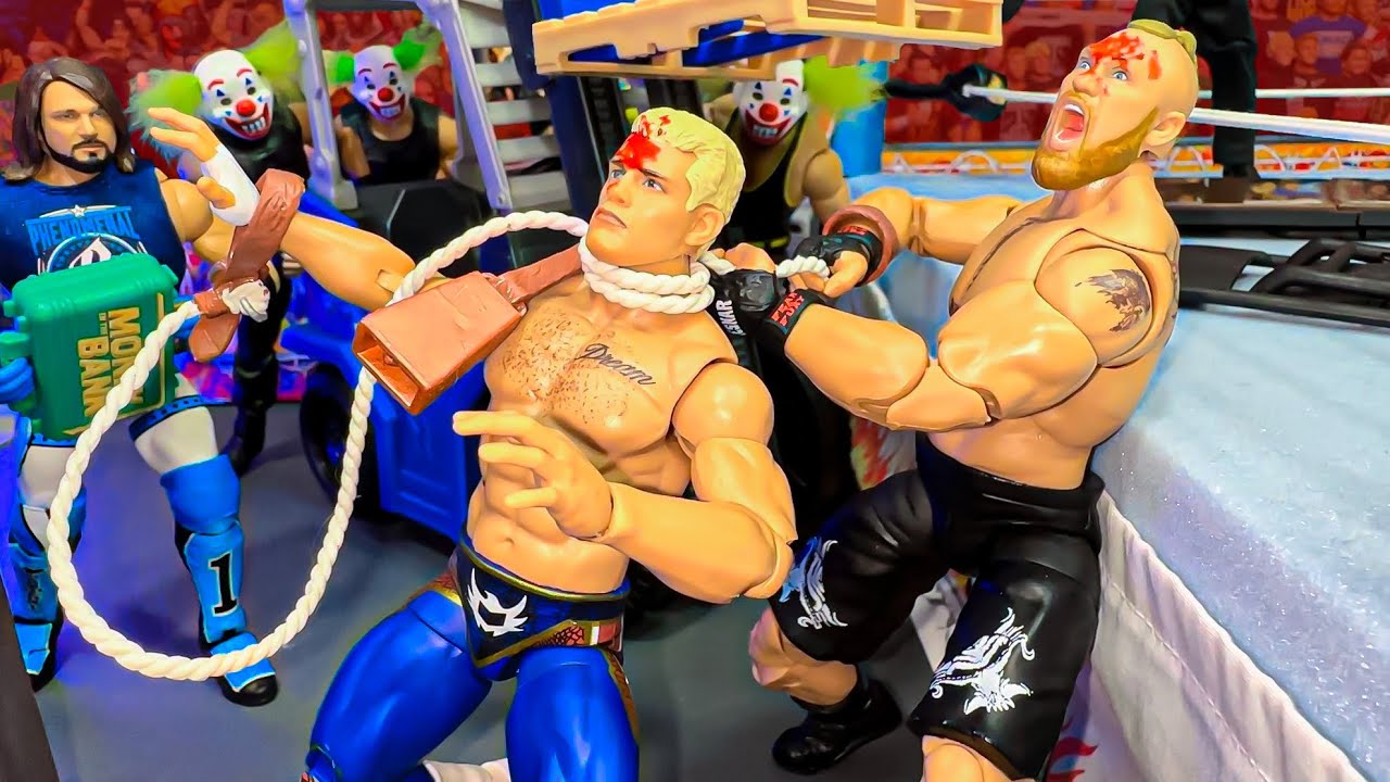 Матч фигурок Коди Роудса против Брока Леснара — Hardcore Championship