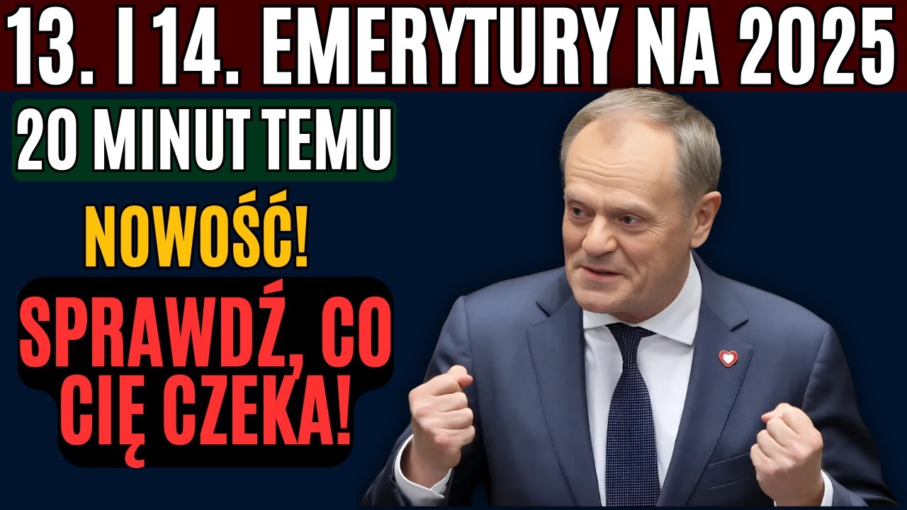 NOWOŚĆ! ZUS ogłasza szczeg&oacute;ły 13. i 14. emerytury na 2025 rok &ndash; sprawdź, co Cię czeka!