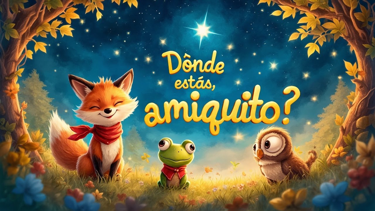 ¿Dónde estás, amiguito? | Canción infantil divertida con zorrito, ranita y búhito