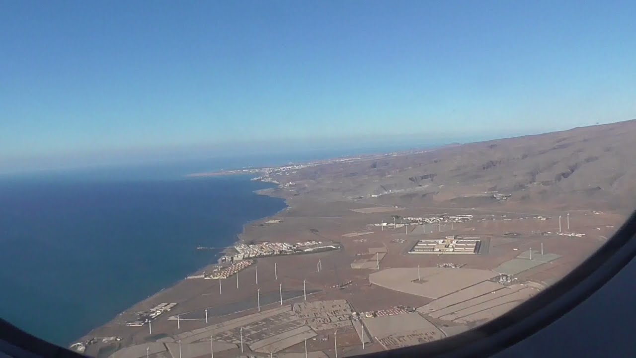 Traumhafte Landung auf Gran Canaria (LPA) mit Blick auf die Insel, 30 10 2021