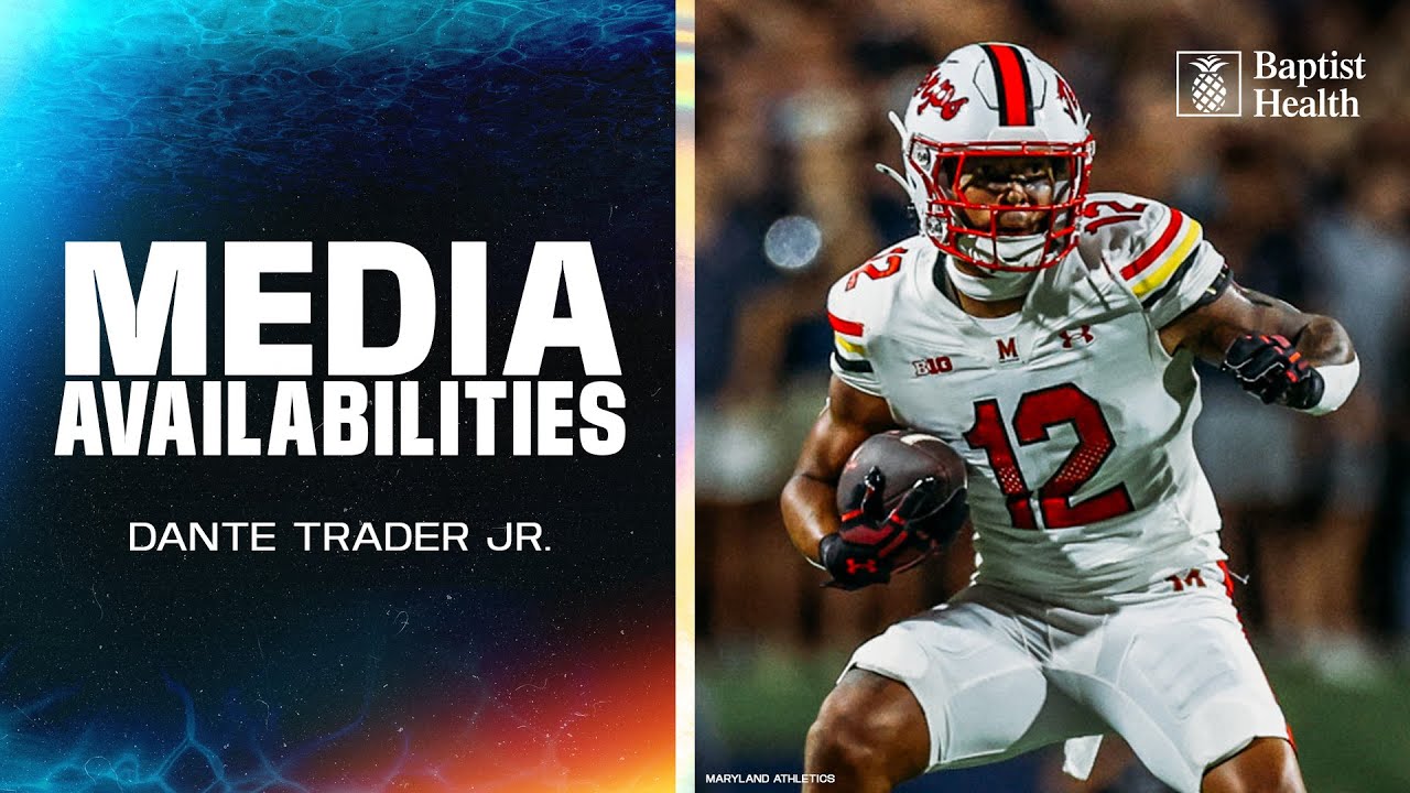 Dante Trader Jr. meets with the media | Miami Dolphins