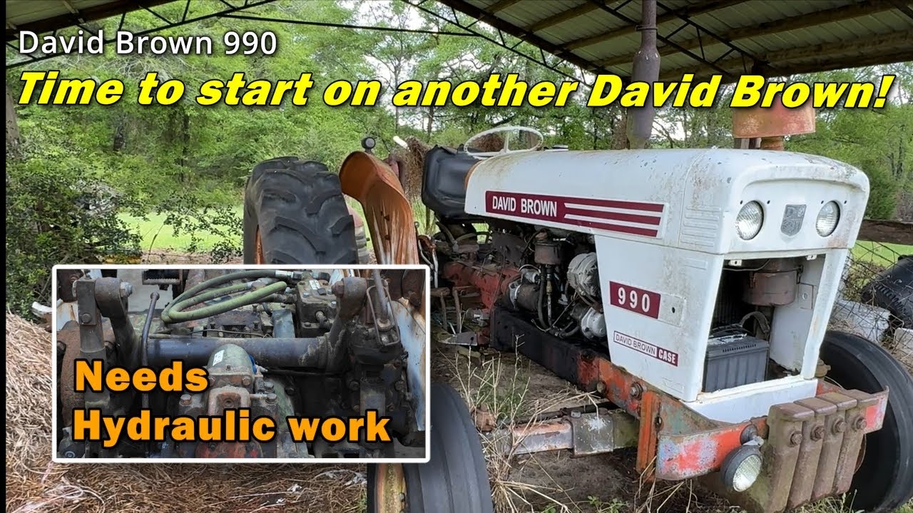 Starting hydraulic work on another David Brown | Hydraulic oil condition | David Brown 990#1