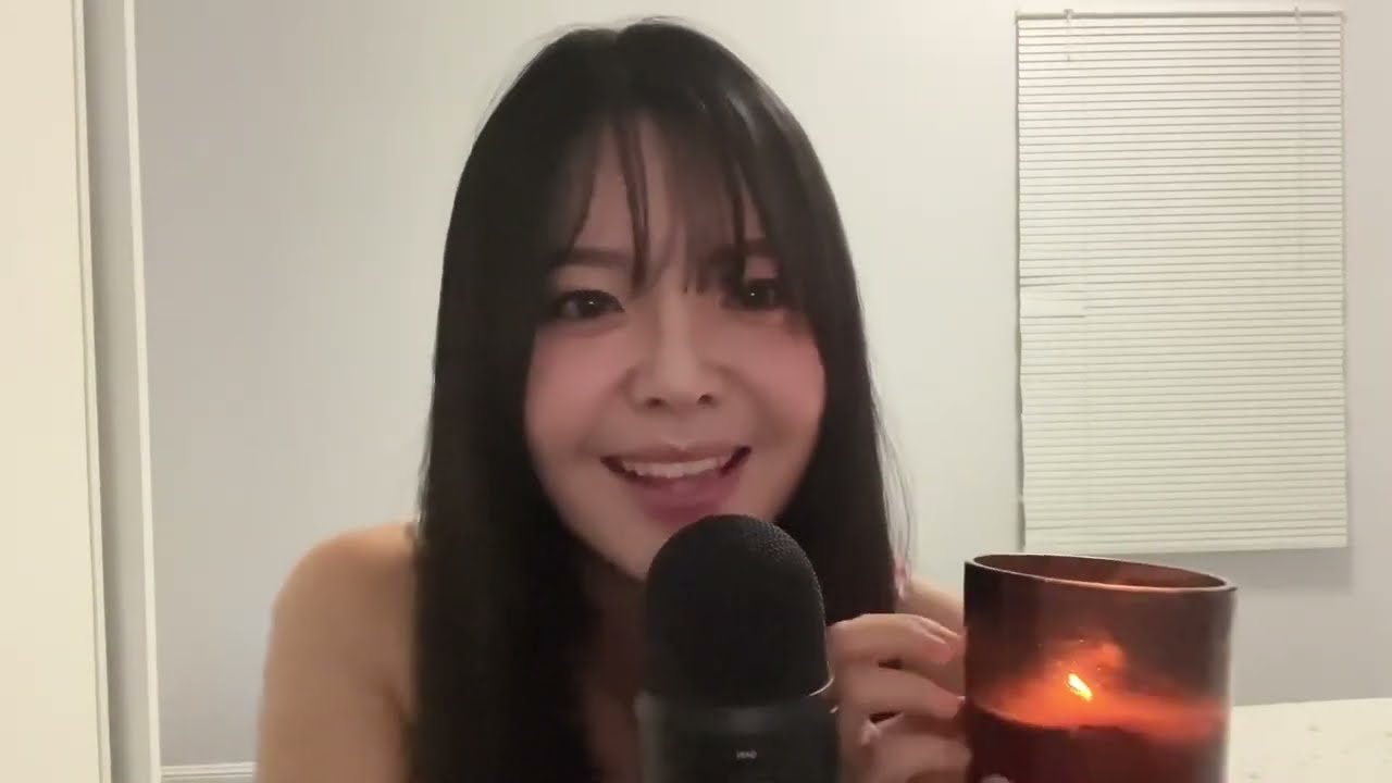ASMR Самые влажные звуки рта, нежные поцелуи, свеча (не говорить)