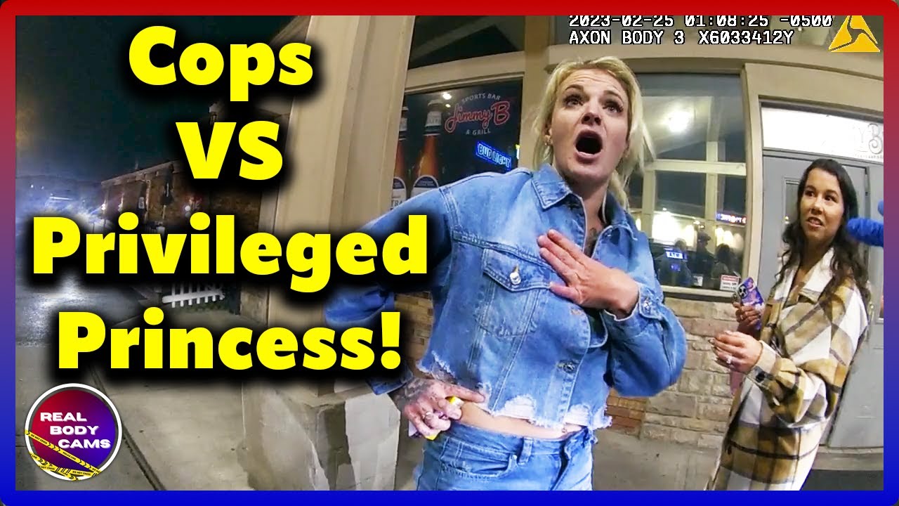 Spoiled 'Rich' Lady Gets Reality Check: Kicks Officer Outside Bar!