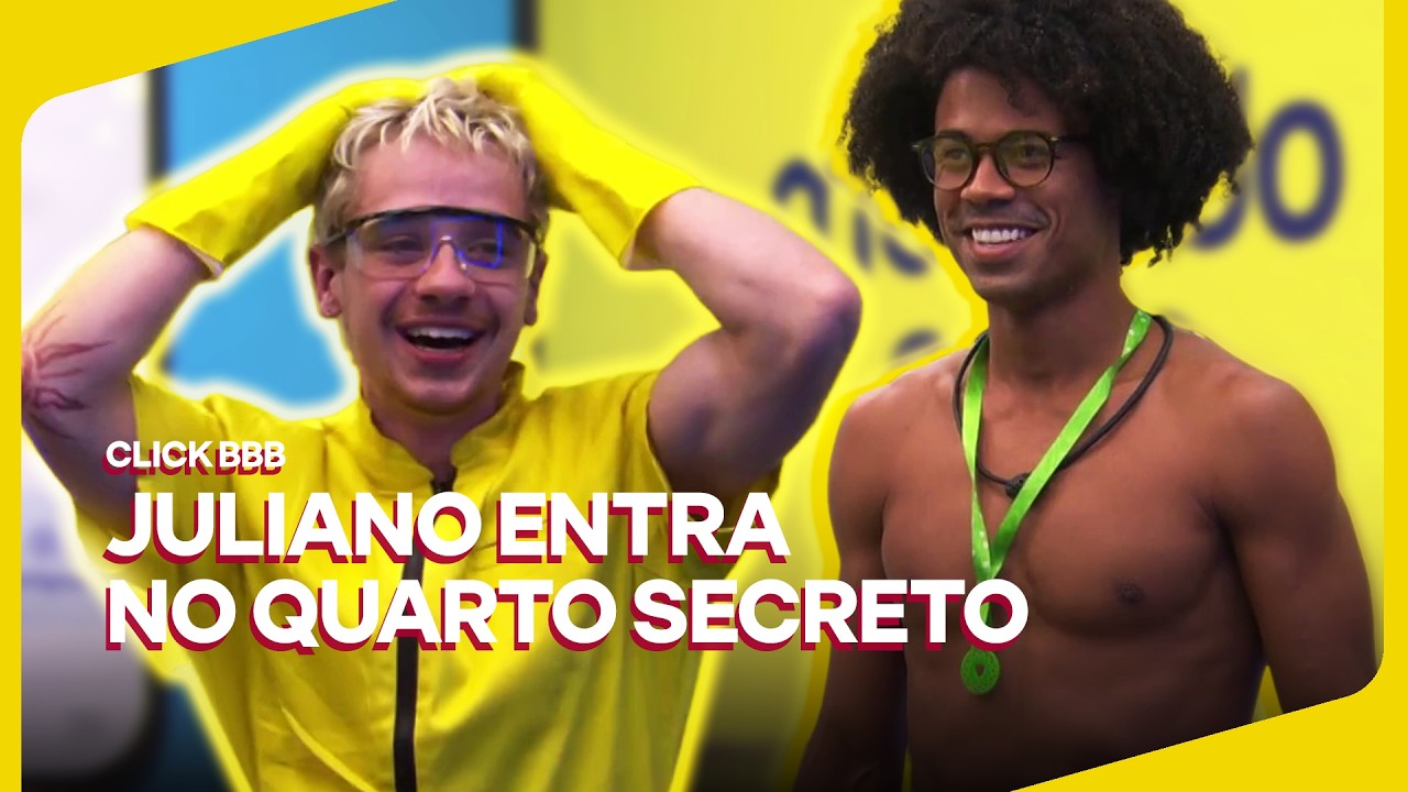 Reencontro de Juliano e Breno no Quarto Secreto | Click BBB | BBB | Globoplay