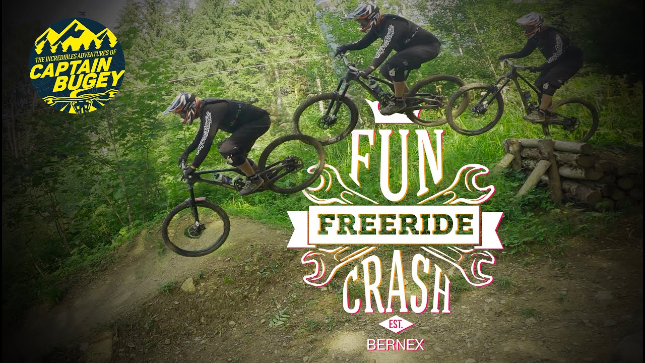 FREERIDE & CRASH AU BERNEX BIKE PARK / VTT ENDURO / CAPTAIN BUGEY
