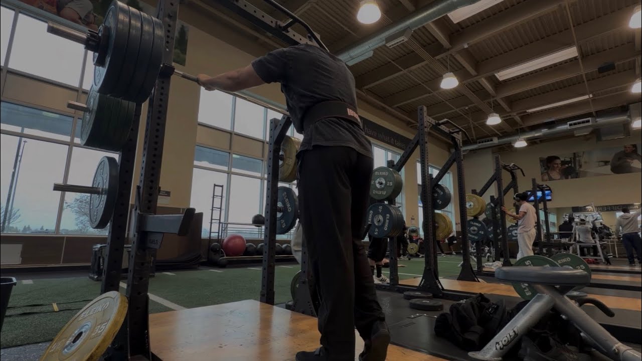 415 after yesterday’s bench max. 