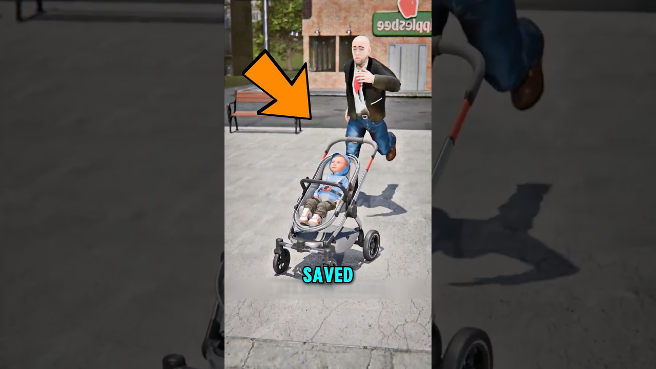 He Caught a Baby Stroller Just in Time 😳