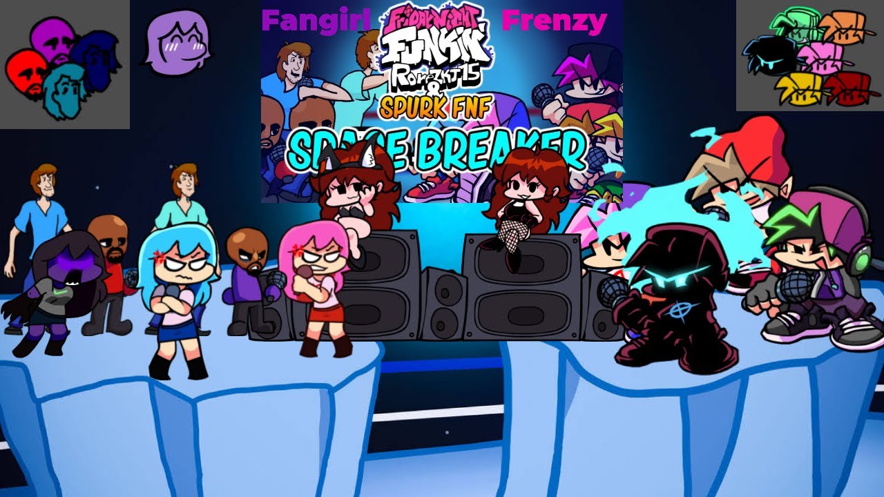 Space Breaker & Fangirl Frenzy Vs NIGHTMARE BF (Extreme Intense!!) Ronezkj15 & Spurk FNF 4K