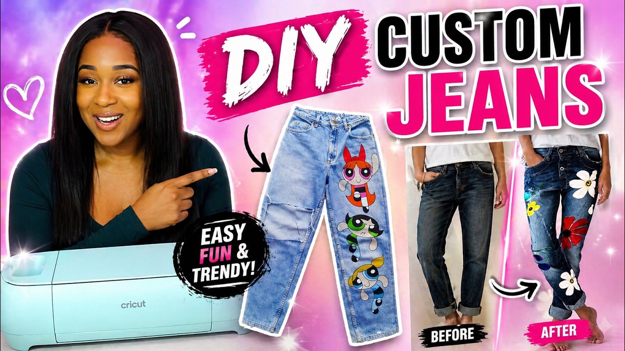 How To Customize Jeans with Cricut Explore 3