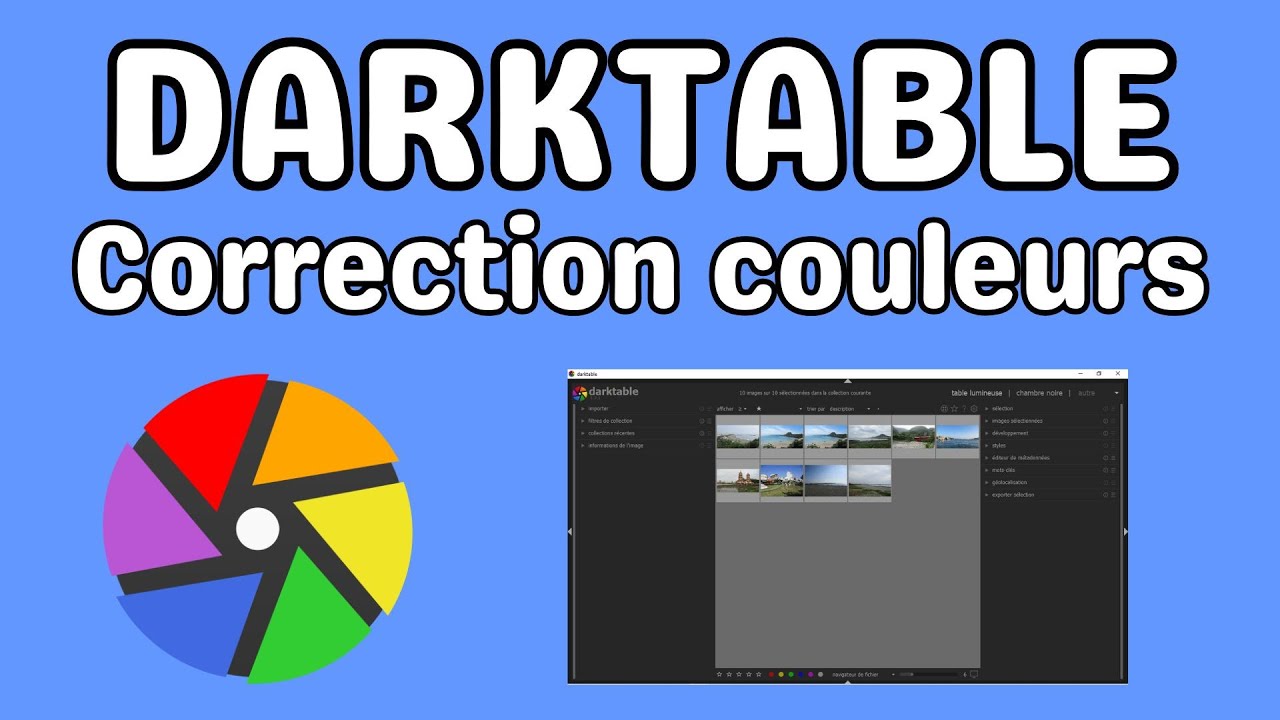 Darktable correction des couleurs