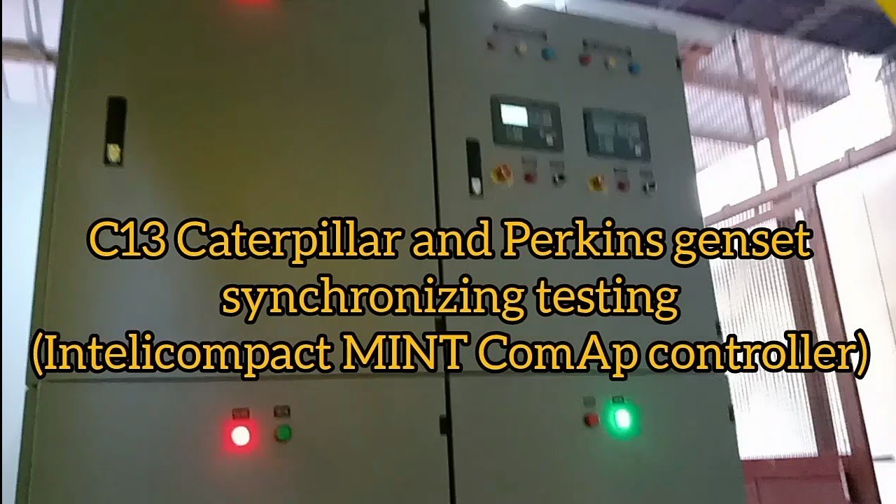Synchronizing Testing C13 Caterpillar & Perkins 350KW (Intelicompact MINT ComAp controller).