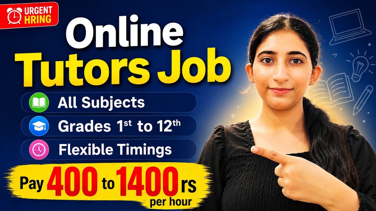🔴Online Teaching Jobs 🔴Work From Home 🏡|| All subjects hiring 
