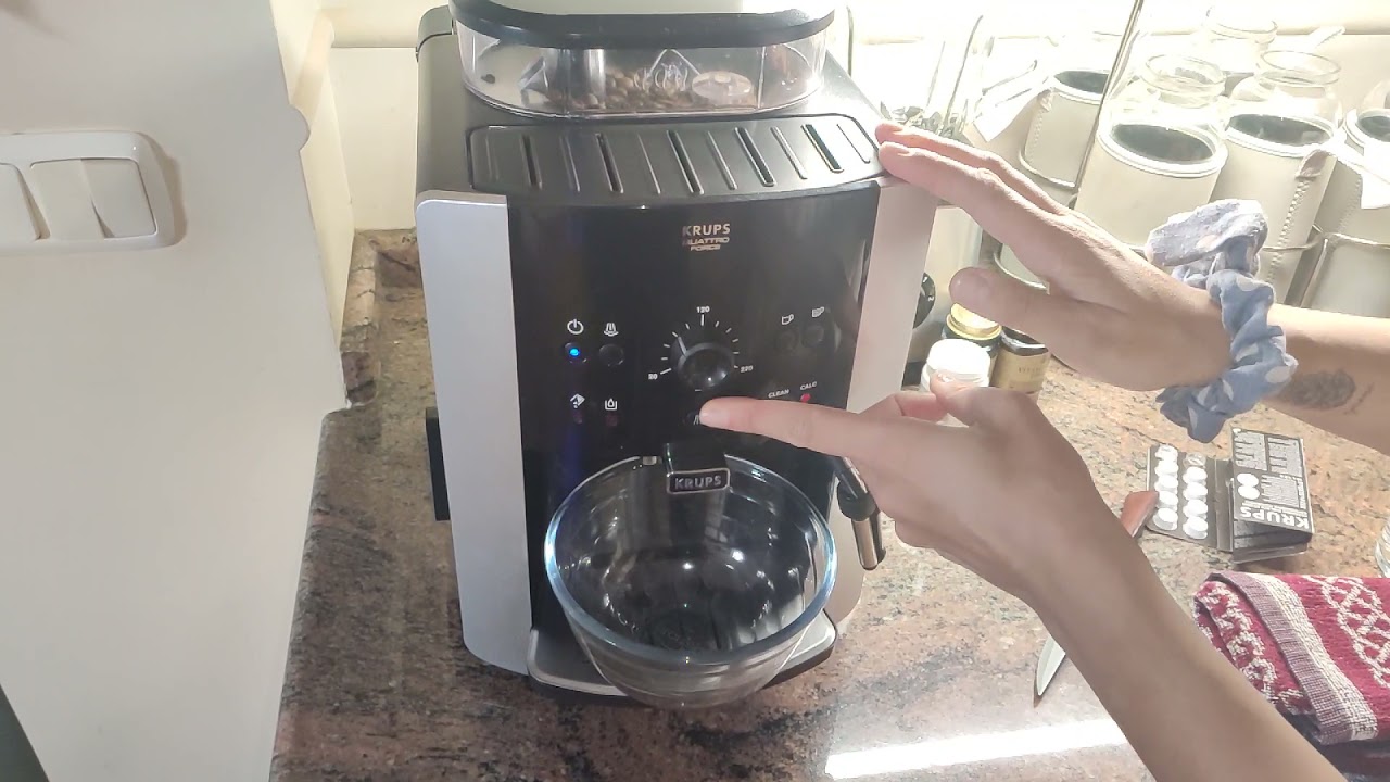 KRUPS EA8081 Limpieza (clean) cafetera