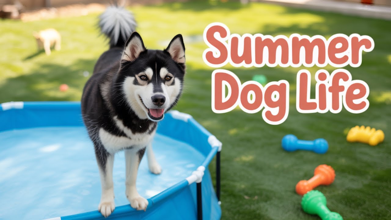 Dogs React to Their Pool After the Rain!