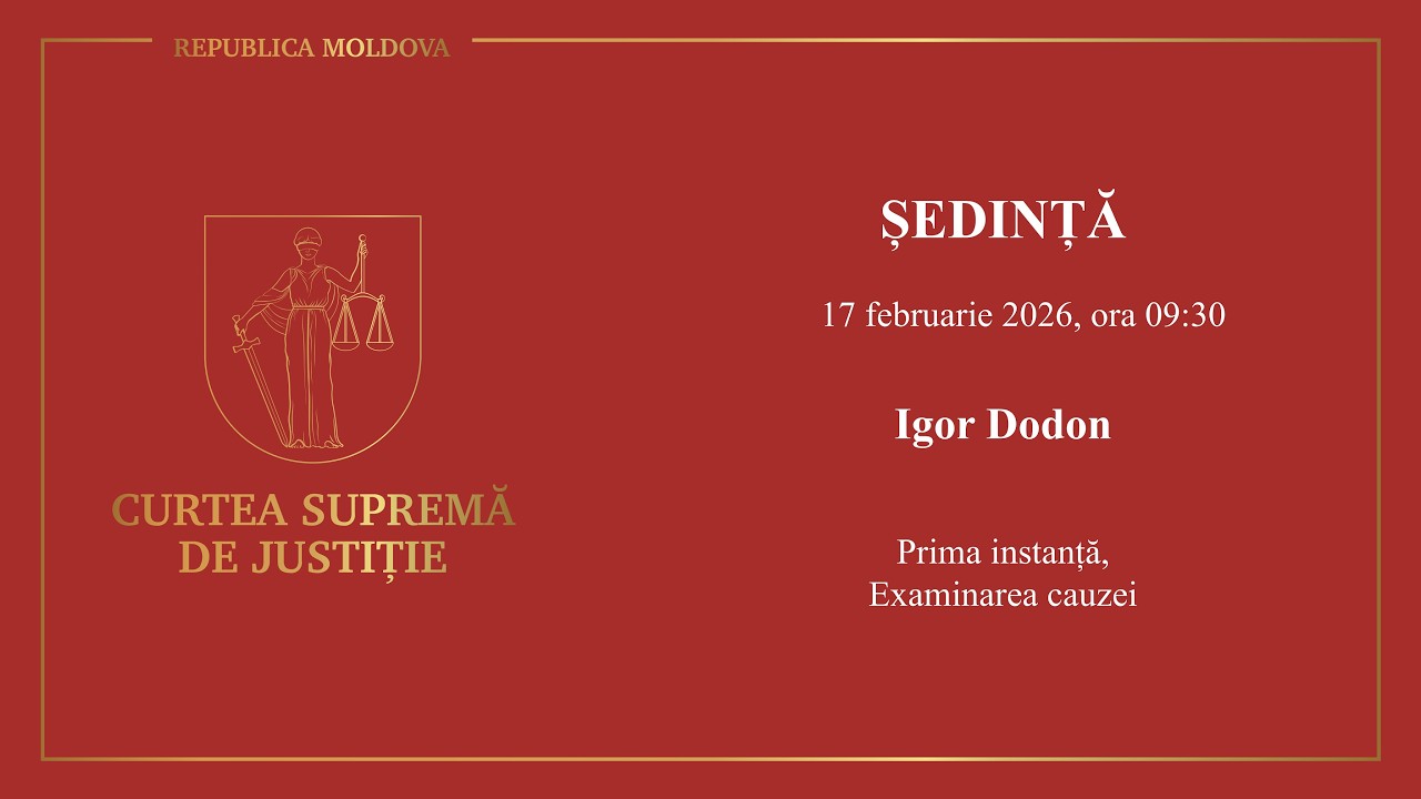 Ședință CSJ 17.02.2026, Igor Dodon