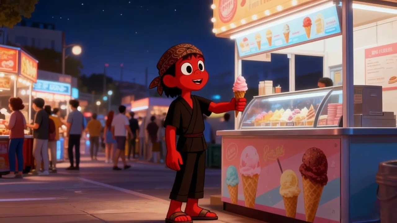 Cooling Down the Night 🍦🌙 — Lofi Beats for Street Food Travel