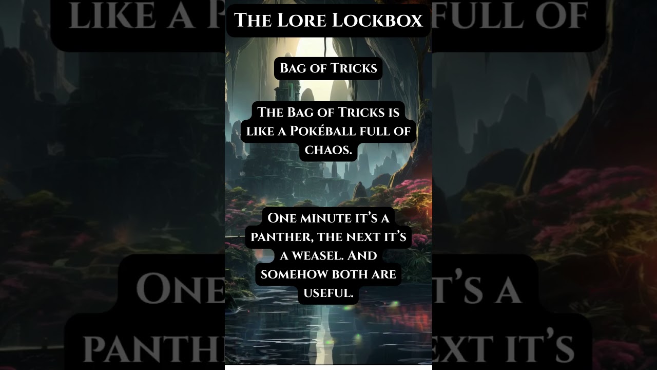 Bag of Tricks!  For when you need a Giant Boar... and a rat...