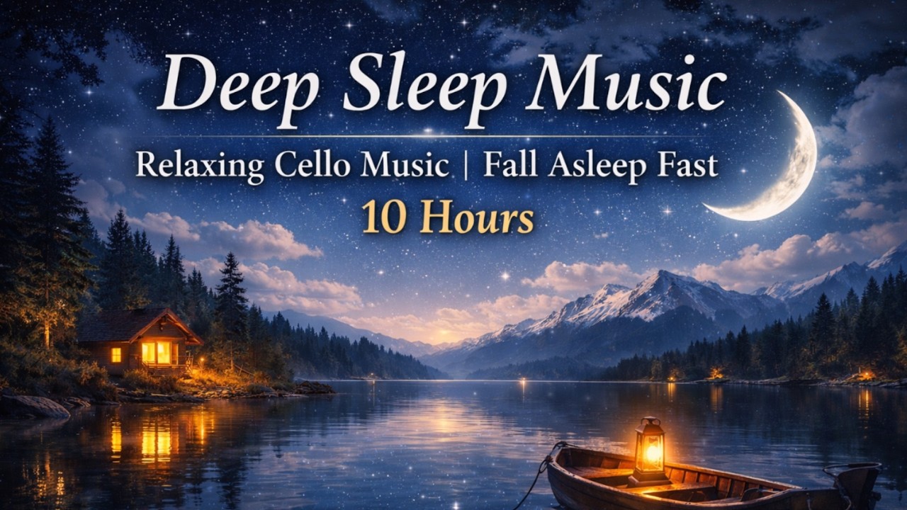 Deep Sleep Music | Relaxing Cello Music | Fall Asleep Fast | 10 Hours