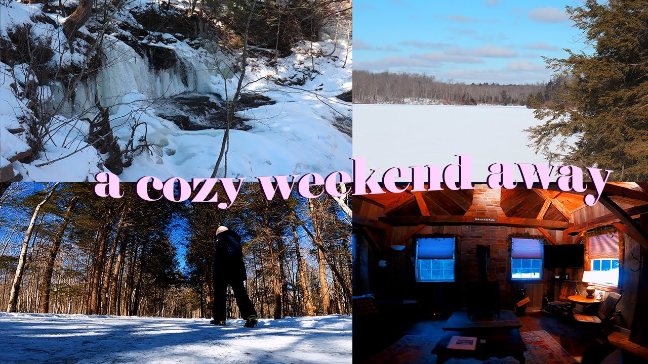 a winter weekend in the woods ✨
