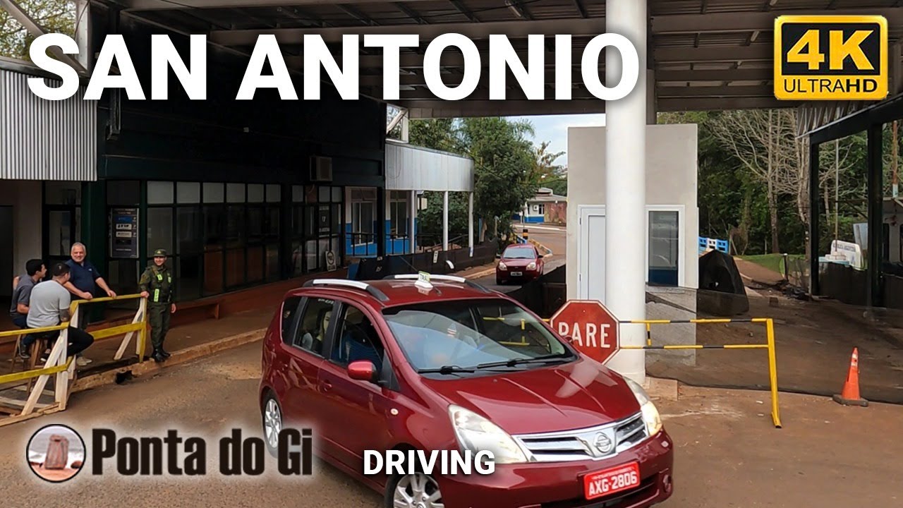 CIUDAD de SAN ANTONIO en la FRONTERA con BRASIL #driving TOUR  virtual 2023 MISIONES - ARGENTINA