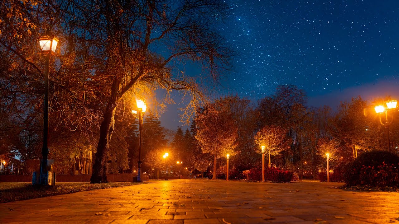 A walk through the evening city of Stavropol Russia video 4K
