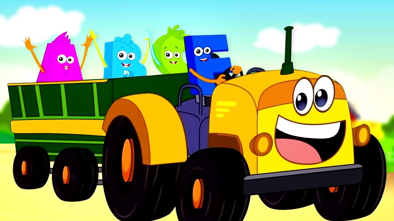 Wheels On The Tractor, Nursery Rhyme And Baby Song by Mr Alphabet