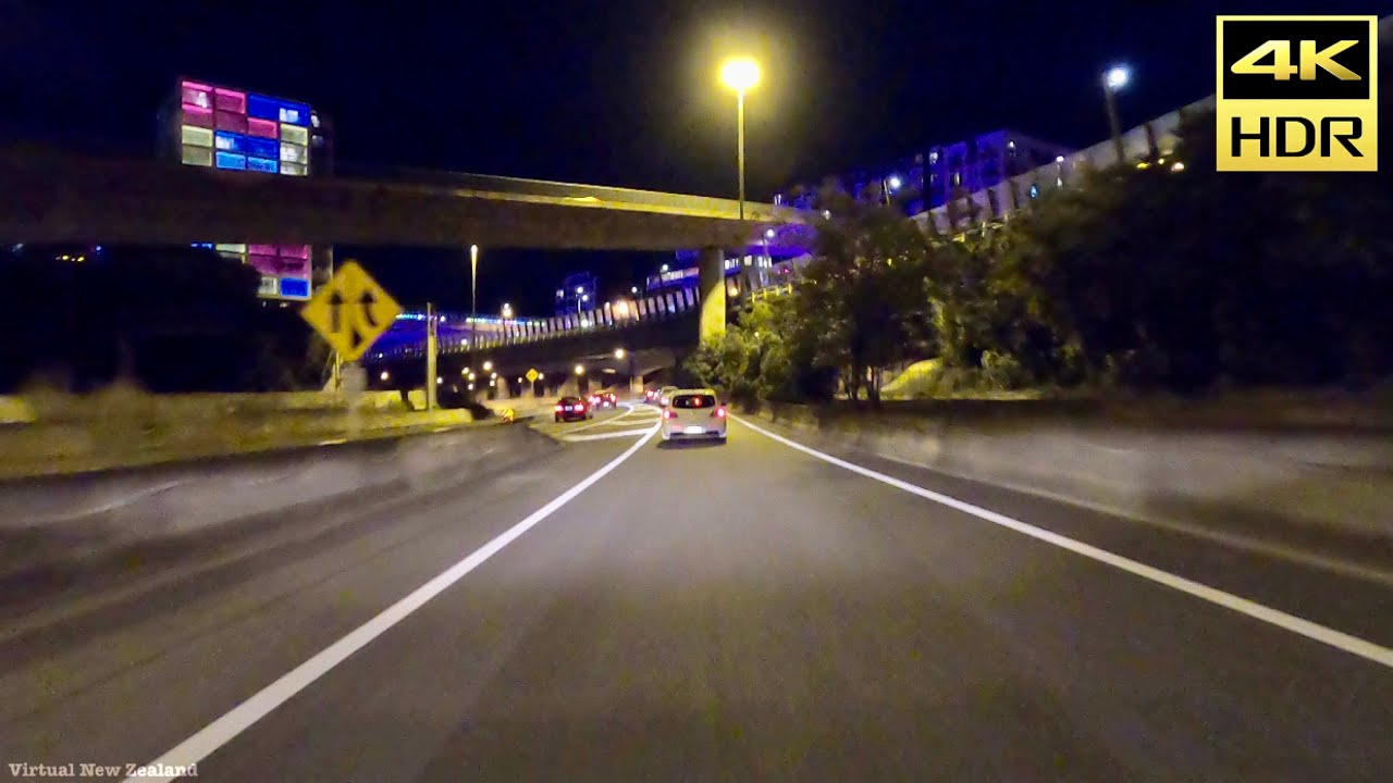 【4K HDR】Driving From Auckland City To Auckland Airport New Zealand!