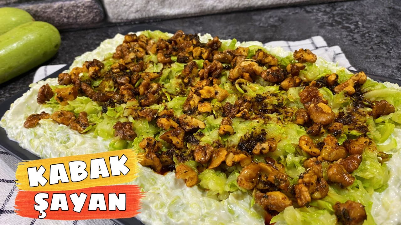 Kabak Şayan Tarifi | En Nefis Yoğurtlu Meze | Adım Adım