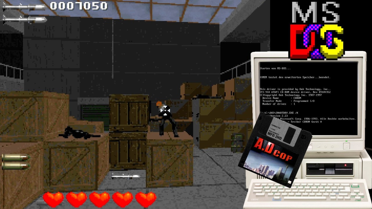 A.D COP - COMPLETO | Quando o DOS era sinônimo de adrenalina! - MSDOS#1